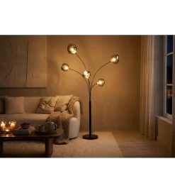 Lampa podłogowa LIQUID DIAMOND 202 cm szara