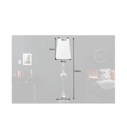 Lampa podłogowa Lucie czarna