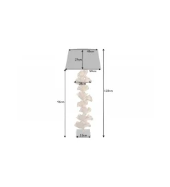 Lampa podłogowa Morella 122 cm złota