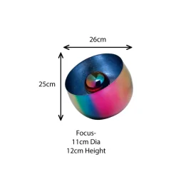 Lampa podłogowa RAINBOW 26 cm niebieska