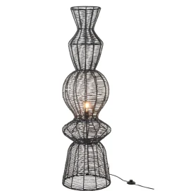 Lampa podłogowa ROPEAN 135 cm czarna