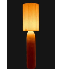 Lampa podłogowa RUTH 91 cm ceramika karmelowa