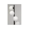 Lampa podłogowa SCALA BALLS 160 cm czarna z mlecznymi kloszami