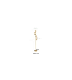 Lampa podłogowa SCALA BALLS 160 cm złota