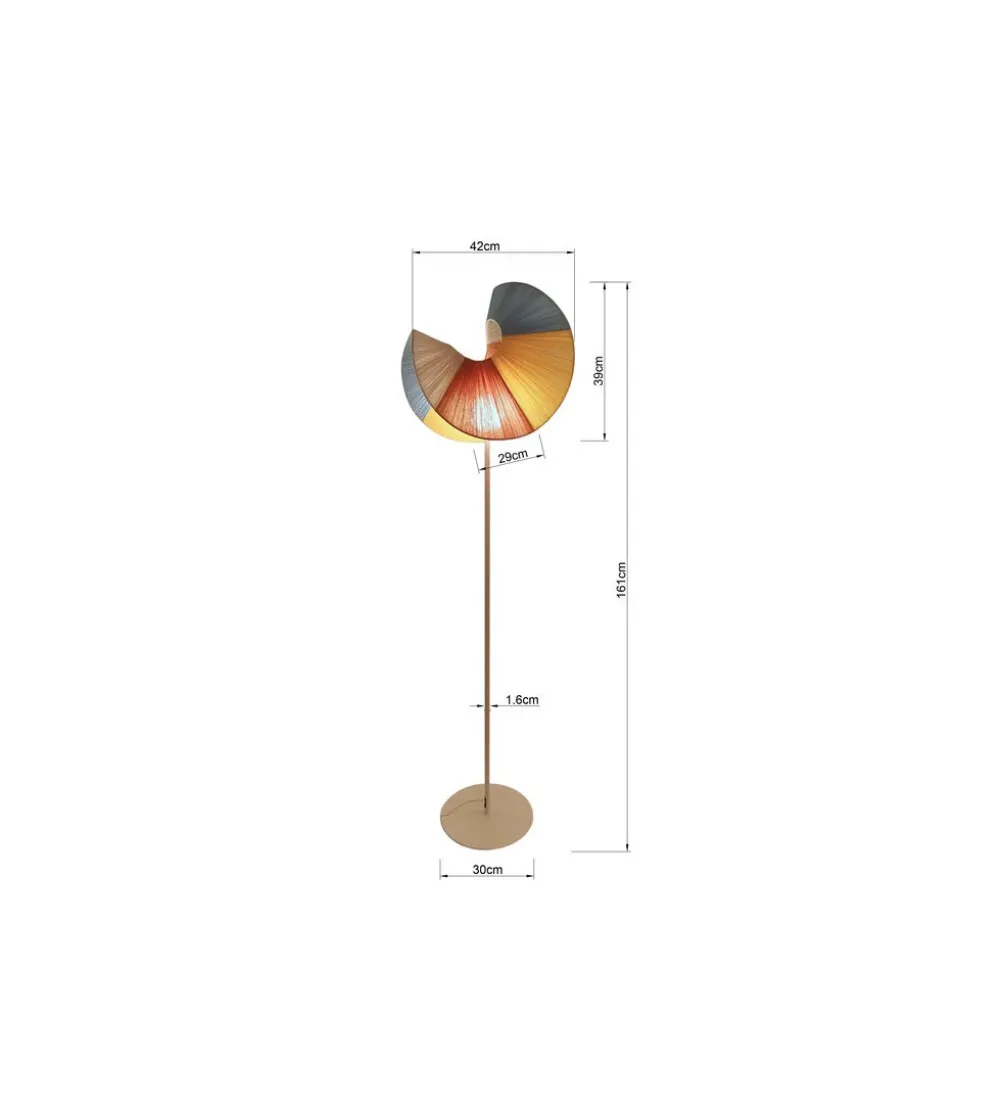 Lampa podłogowa SELLA 160 cm beżowa
