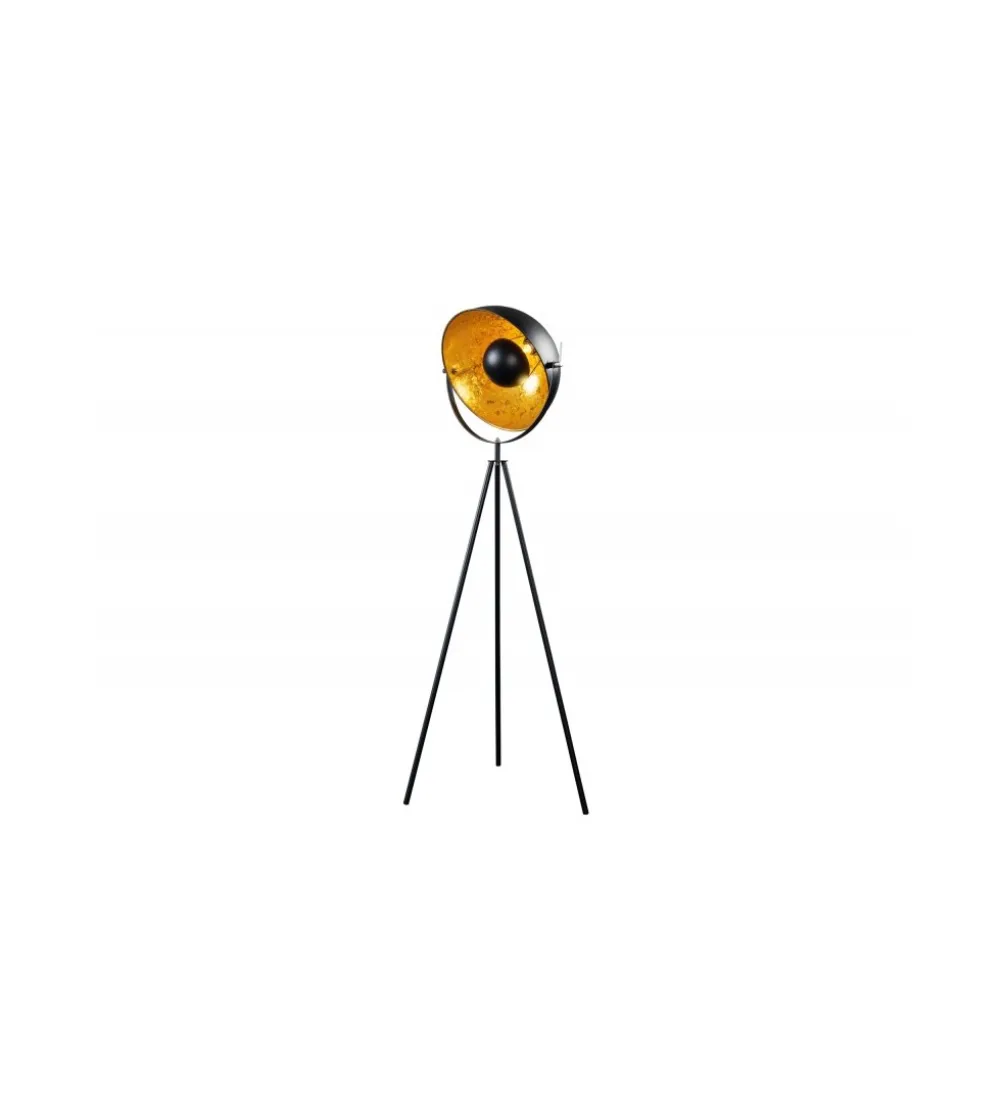 Lampa podłogowa Studio 140cm czarne złoto
