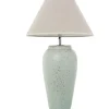 Lampa stołowa ABARMAL 57 cm ceramika antyczna biel