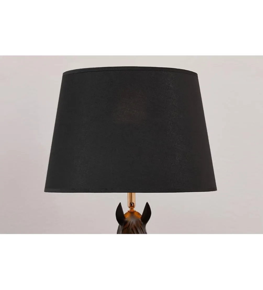 Lampa stołowa Animal Horse 75 cm czarna