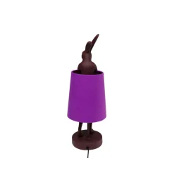 Lampa stołowa Animal Rabbit 50 cm czerwono fioletowa