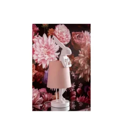 Lampa stołowa Animal Rabbit 50 cm biało różowa
