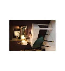 Lampa stołowa Animal Rabbit 68 cm złoto biała