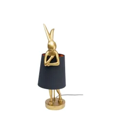 Lampa stołowa Animal Rabbit 68 cm złoto czarna