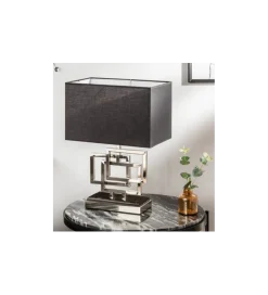 Lampa stołowa ARIZONA 56 cm srebrna