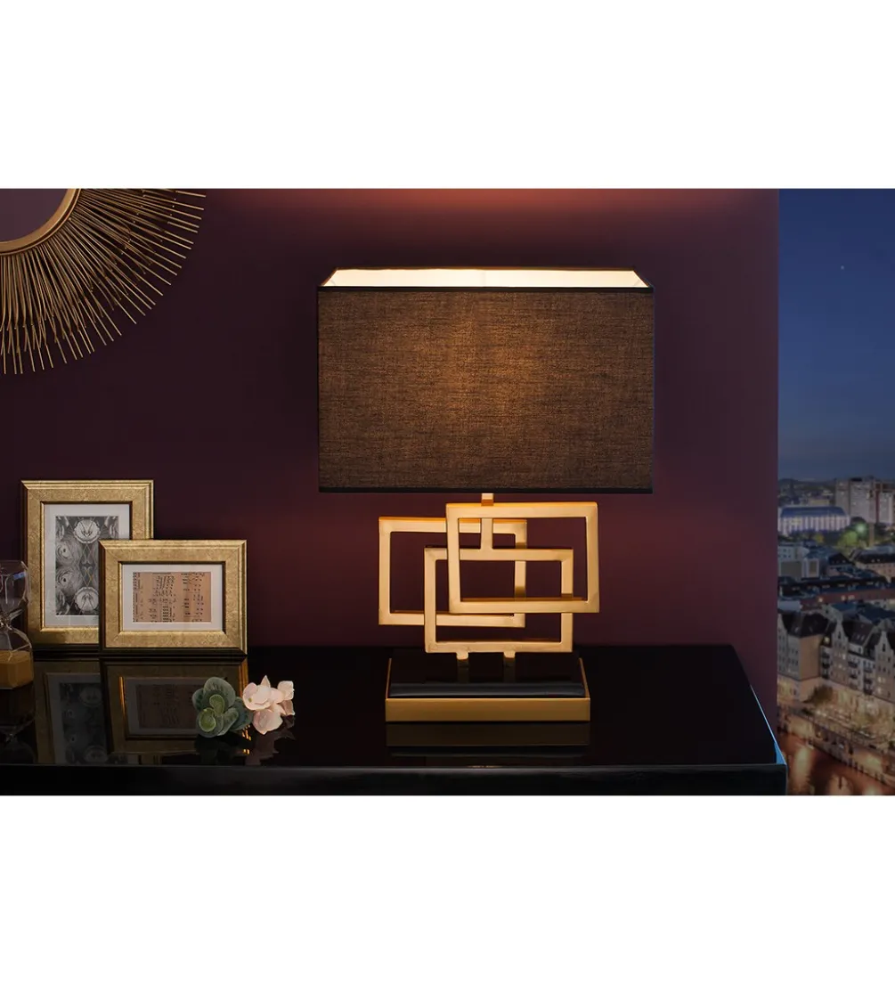 Lampa stołowa ARIZONA 56 cm złota