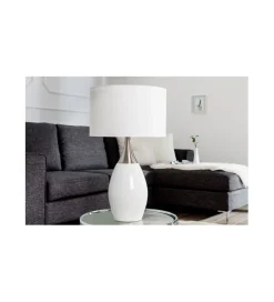 Lampa stołowa Carla 60 cm biała