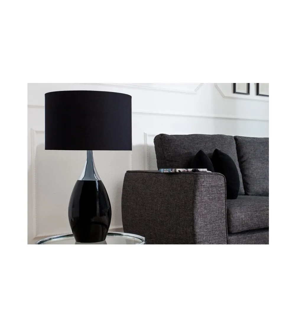 Lampa stołowa Carla 60 cm czarna