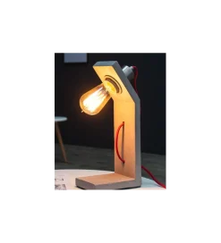 Lampa stołowa Cement Structure 30 cm szara