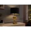Lampa stołowa COBRA 65 cm czarna złota