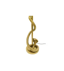 Lampa stołowa COBRA 110 cm czarna złota