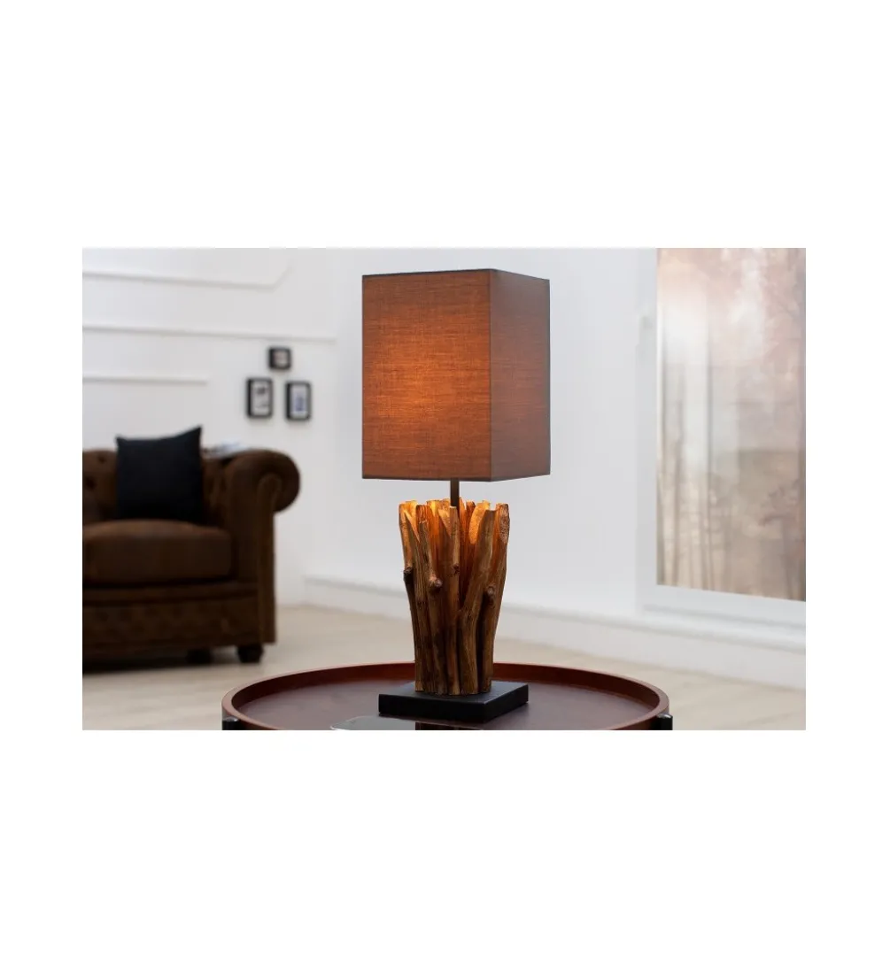 Lampa stołowa Driftwood Euphoria taupe