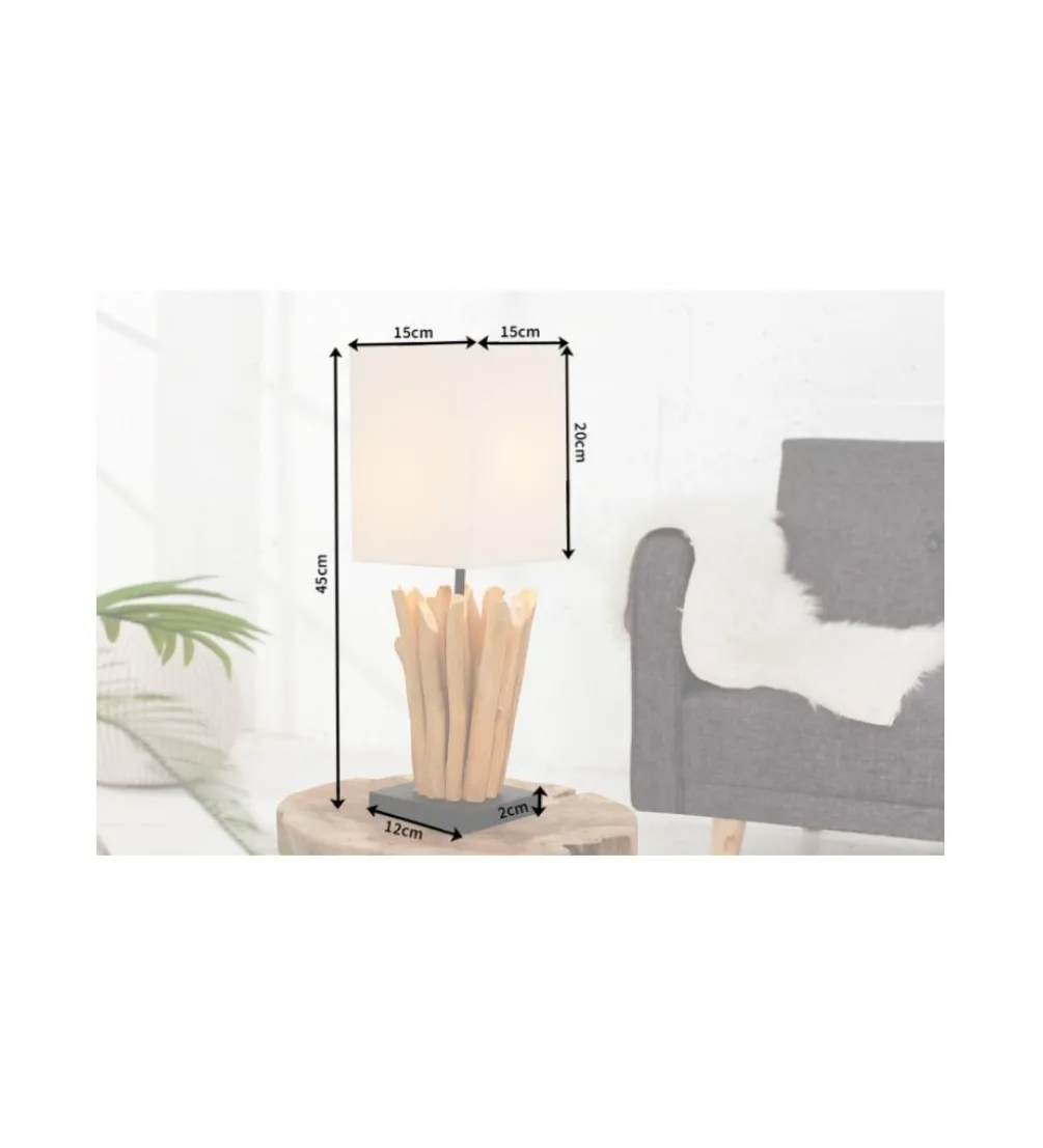 Lampa Stołowa Driftwood Euphoria biała