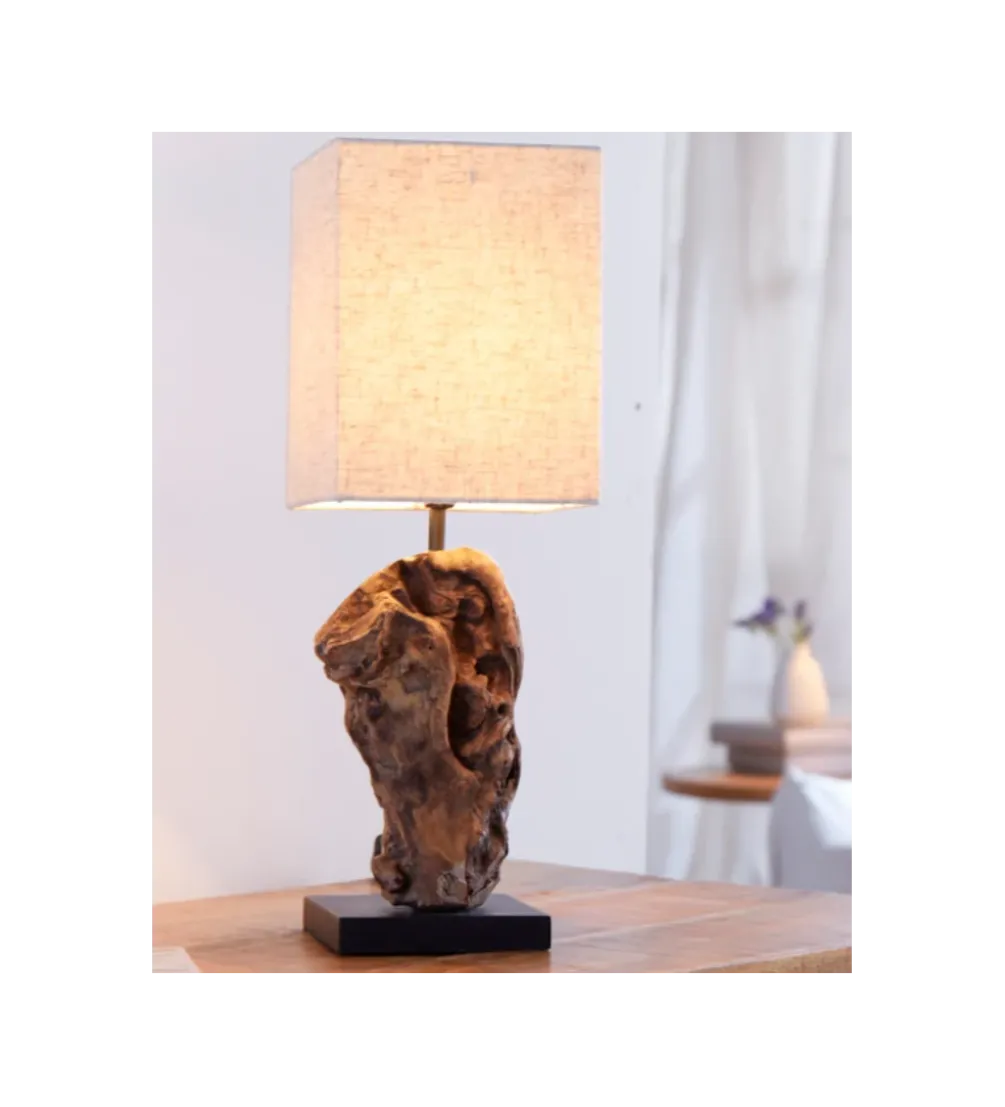 Lampa stołowa Driftwood Hypnotic beżowa