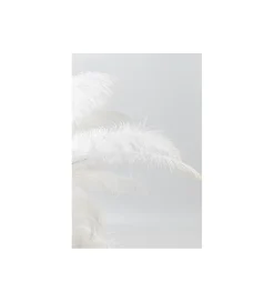 Lampa stołowa FEATHER PALM 60 cm pióra biała