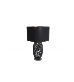 Lampa stołowa FLANK 40 cm czarna