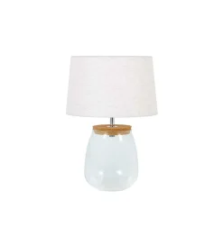 Lampa stołowa GLASI 40 cm transparentna
