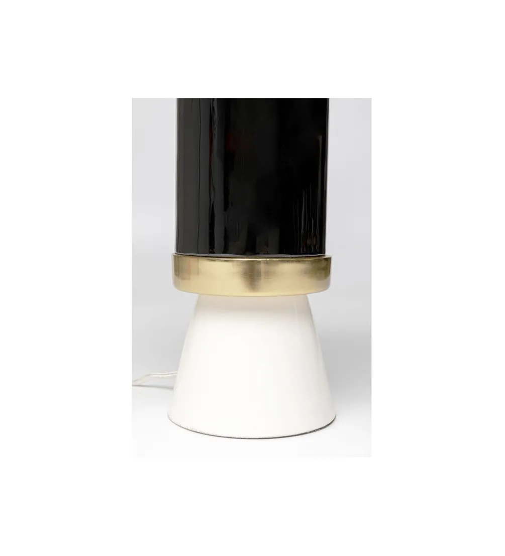 Lampa stołowa JOSY 51 cm czarno biało