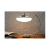 Lampa stołowa Luna Logo 45 cm srebrna