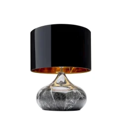 Lampa stołowa MAMO DELUXE 37 cm szara