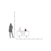 Lampa stołowa NUDE MAN HUG 29 cm złota