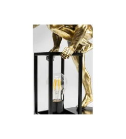 Lampa stołowa NUDE MAN STRECHING 39 cm złota