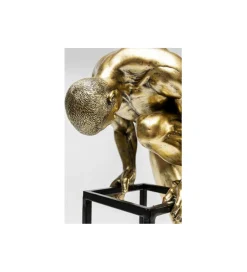 Lampa stołowa NUDE MAN STRECHING 39 cm złota