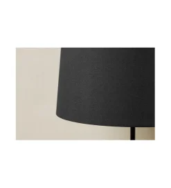 Lampa stołowa Papuga 35 cm czarno turkusowa