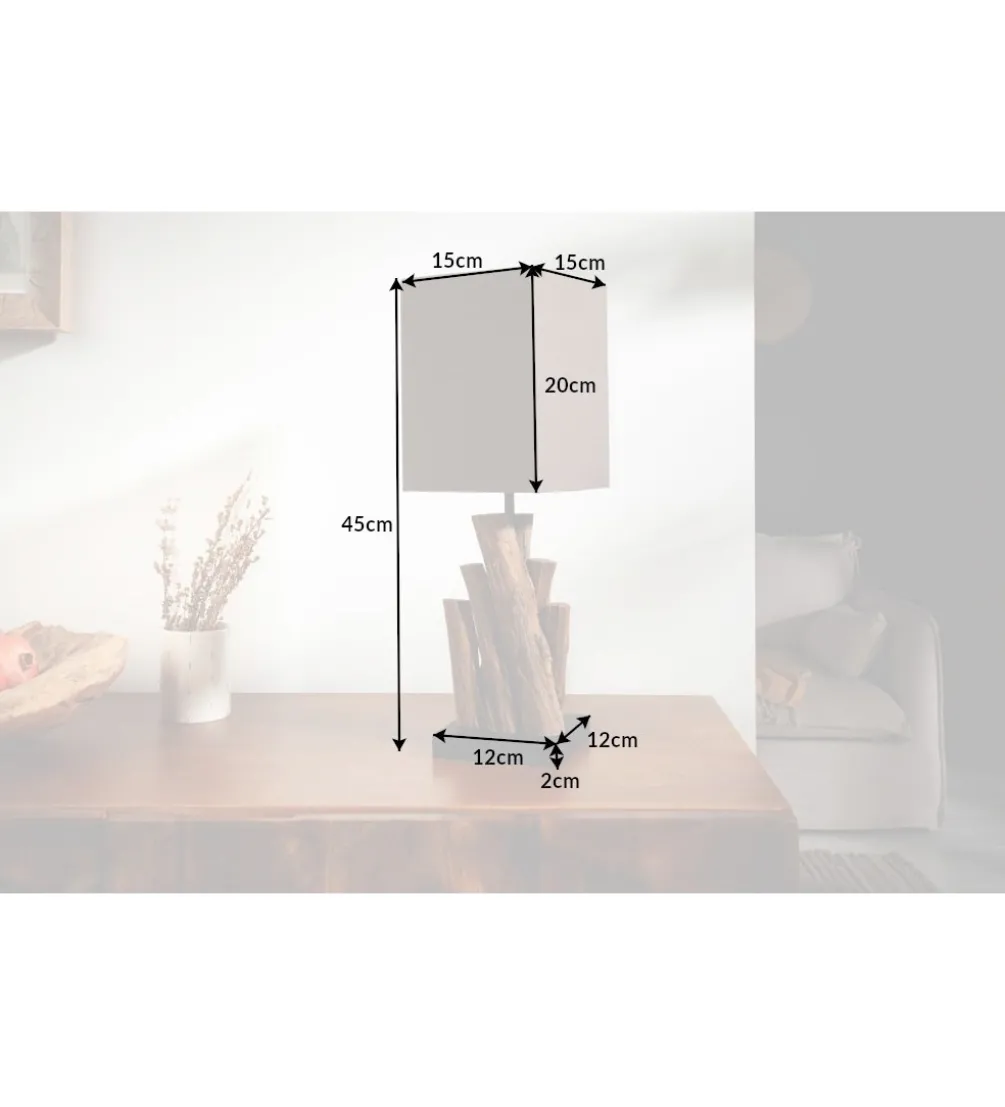 Lampa stołowa Pure Nature brązowa