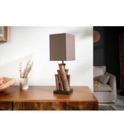Lampa stołowa Pure Nature brązowa