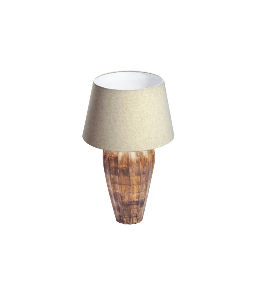 Lampa stołowa PURE NATURE 65 cm drewno mango