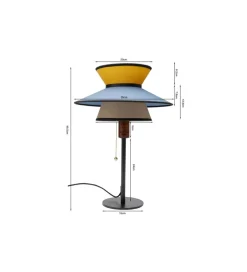 Lampa stołowa RIVA 49 cm