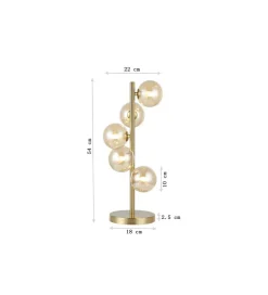 Lampa stołowa SCALA BALLS 54 cm złota