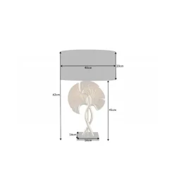 Lampa stołowa SORIA 40 cm czarno złota