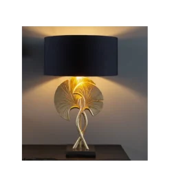 Lampa stołowa SORIA 40 cm czarno złota