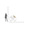 Lampa stołowa TOUCAN 42 cm złota