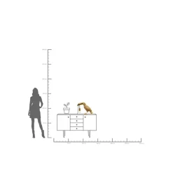 Lampa stołowa TOUCAN 42 cm złota