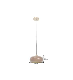 Lampa wisząca ALVA 25 cm drewno akacja