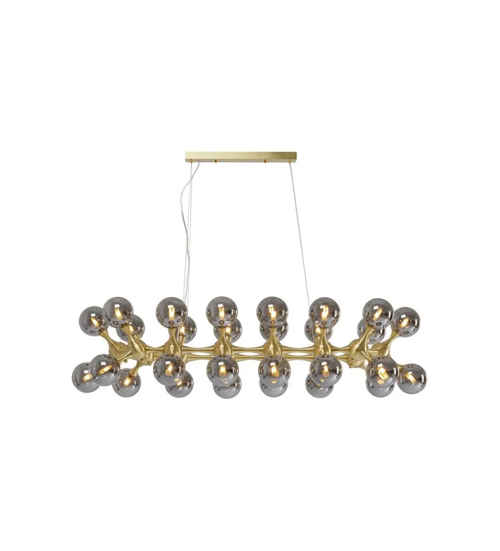 Lampa wisząca ATOMIC BALLS 140 cm złota
