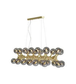 Lampa wisząca ATOMIC BALLS 140 cm złota