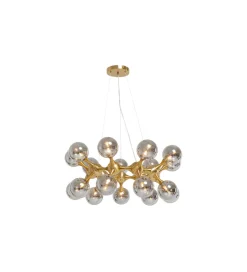 Lampa wisząca ATOMIC BALLS 74 cm złota