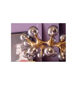 Lampa wisząca ATOMIC BALLS 74 cm złota
